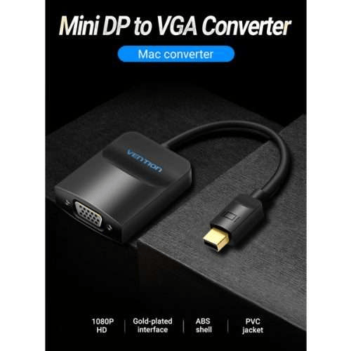 Vention Mini DP to VGA Converter 0.15M Black