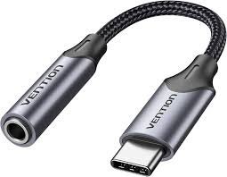 Vention USB C to 3.5mm Jack Earphone, Type C to 3.5 Headphone AUX Adapter Audio Cable